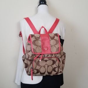 Authentic coach backpack preloved